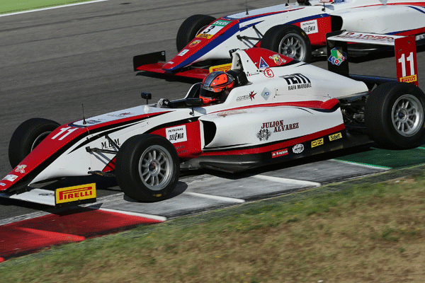 Guzman takes podium finishin F.4 Italia race 2 at Mugello