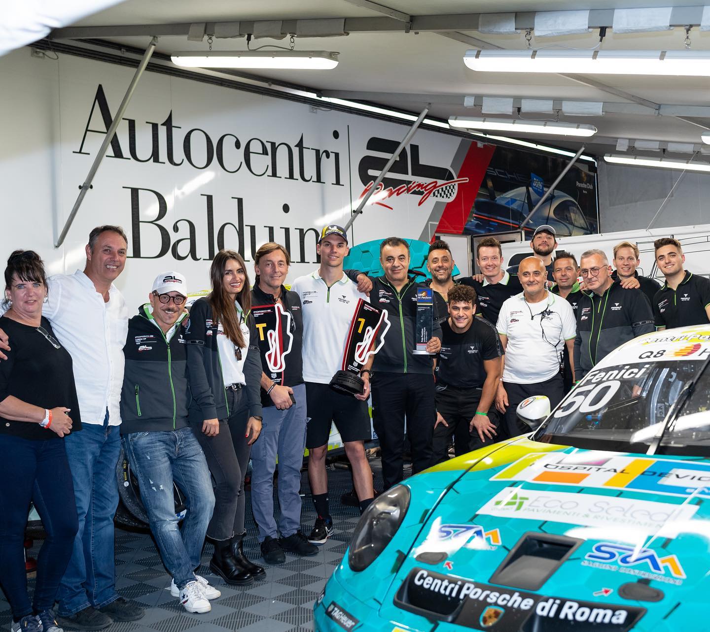 Target with AB Racing wins the final race of the Porsche Carrera Cup Italia championship at Mugello.